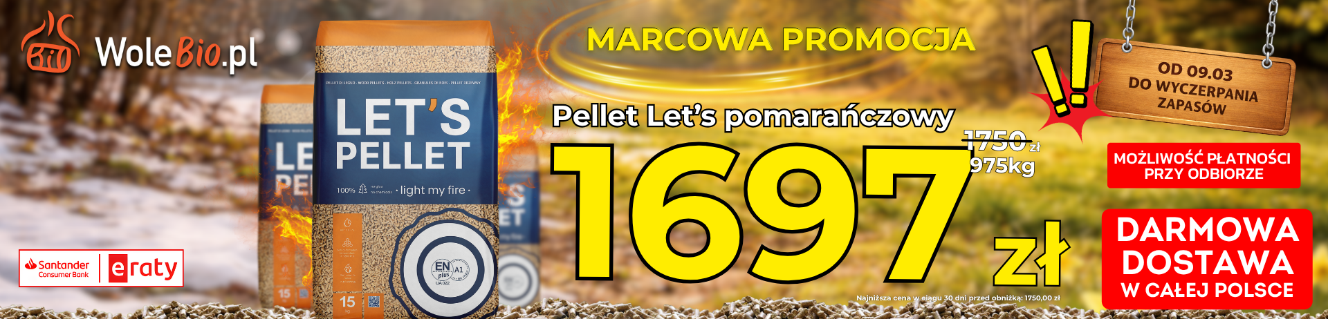 lets pellet pomarańczowy paleta wolebio.pl