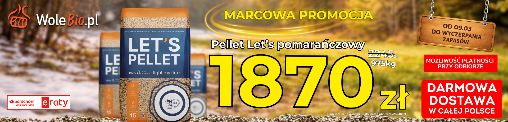 lets pellet pomarańczowy paleta wolebio.pl