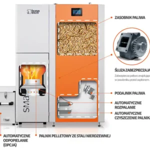 Piec na pellet Lazar SmartFire 11-41kW - obrazek 7