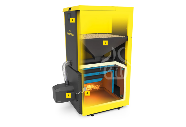 Piec na pellet PEREKO Comfort-Pell 10–30 kW