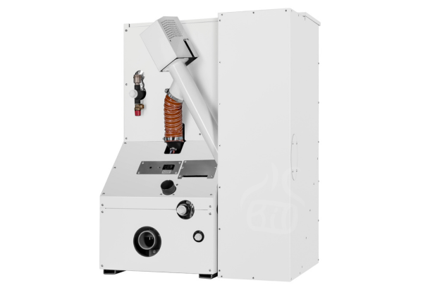Piec na pellet Kozlusan Lidia Compact Mini+boczny zasobnik 10-35kW