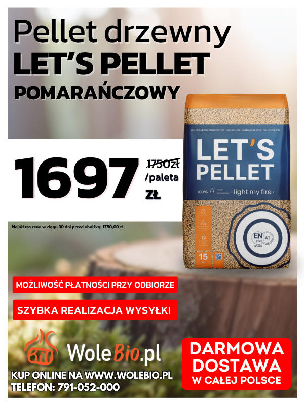 lets pellet pomarańczowy paleta wolebio.pl